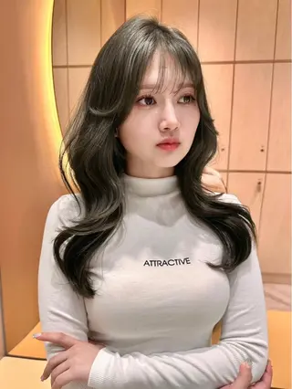 ロング ブリーチなしW🎀 髪質改善/はのんのヘアスタイル