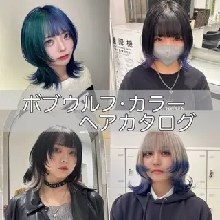 ミディアム 🫧ハイトーン特化 🐺矢島タツキ🐺のヘアスタイル