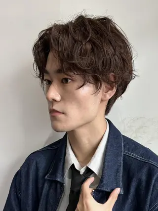 パーマ メンズ 京都韓国ヘア🇰🇷 /髪質改善/透カラーのヘアスタイル