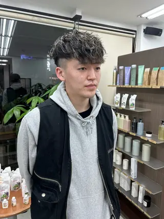 ショート パーマ メンズ メンズパーマの達人 /タカシマ　ダイスケのヘアスタイル