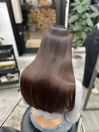 ロング カラー パーマ 髪質改善・艶カラー HIROTOのヘアスタイル