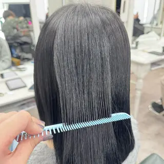 ミディアム カラー JUNSHIN🦋 ヘアセット／カラーのヘアスタイル