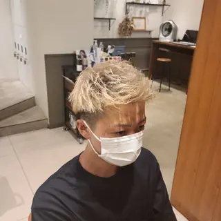 ショート メンズ カラー MerryLand 日吉所属・中井 啓悟のヘアスタイル