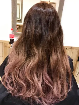 ロング カラー M IIのヘアスタイル