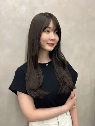ロング カラー 髪質改善Bonheur川西所属・ノンダメージ ✂︎竹村まどかのヘアスタイル