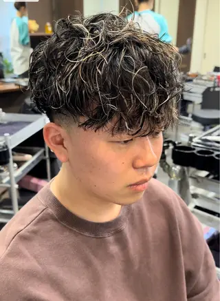 ショート メンズ 年間2000名担当◎ パーマ職人/仲原佑樹のヘアスタイル