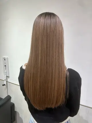 ロング カラー 【ボブ/縮毛矯正 /髪質改善】motoのヘアスタイル