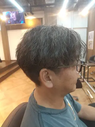 メンズ パーマ 久村 奈菜のヘアスタイル