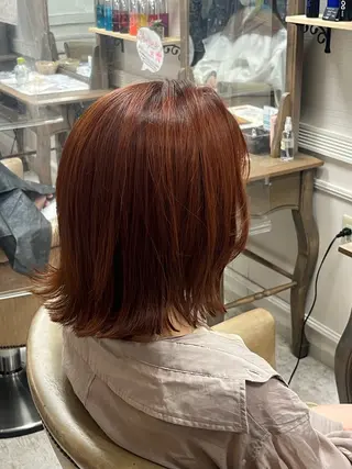 セミロング 中村 由布紀のヘアスタイル