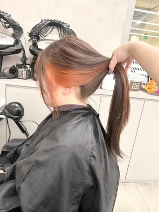 カラー beige🤎ダブル カラー/レイヤー🧸のヘアスタイル