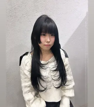 ロング CIEL 難波店所属・🎀透明感/レイヤ ー/Kotona🎀のヘアスタイル