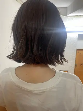 ミディアム カラー さの あやねのヘアスタイル