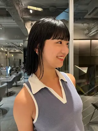 ショート カラー 山本 唯我のヘアスタイル