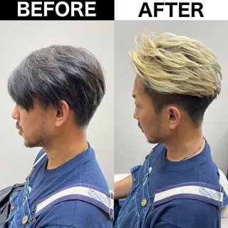 カラー メンズ Soleria /ソレリア所属・メンズカットのプロ 田中慎一のヘアスタイル