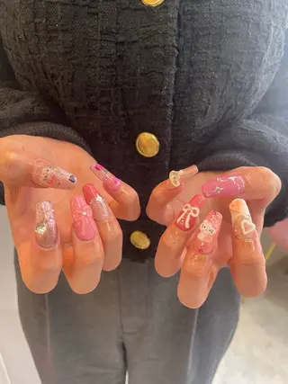 ネイル 束感まつ毛/ネイル/ LED♥KIRARAのマツエク・マツパデザイン