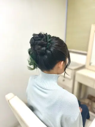ヘアアレンジ 似合わせヘアメイク 💐オダギリチアキのヘアスタイル