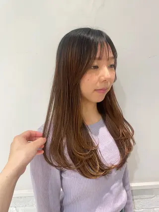 ロング 石渡このみ 🍊レイヤーカットのヘアスタイル
