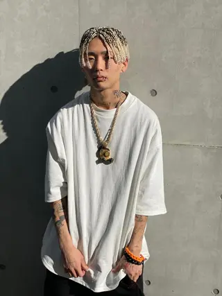 ショート カラー パーマ ヘアアレンジ メンズ ネイル マツエク・マツパ 中元 淳のヘアスタイル