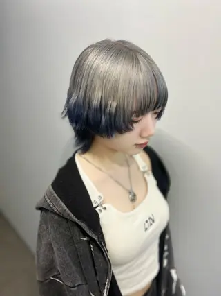ショート カラー Sakuma Chinamiのヘアスタイル