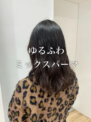 ミディアム パーマ ❤️パーマ美容師✂︎ 井口美緒のヘアスタイル