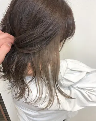 ミディアム カラー ヘアアレンジ ❣️倉敷❣️美髪 カラー能登一成のヘアスタイル
