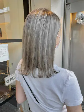 カラー 髪質改善×白髪ぼかし 美容師✂️武澤龍賀のヘアスタイル