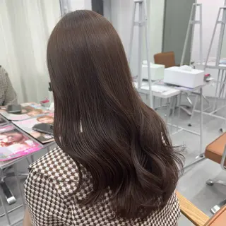 ロング カラー ヘアアレンジ ブリーチなしカラー /ベージュ/安形翔のヘアスタイル