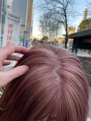 セミロング 美髪矯正/艶カラー ボブ/栄/鐘ヶ江純也のヘアスタイル