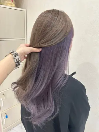 ロング 🥀レイヤー/ブリー チカラー/ゆうか🥀のヘアスタイル