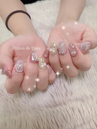 ネイル Ribbon de Tiara MAKIのネイルデザイン