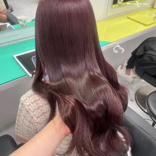 ミディアム カラー 🎀🧁ダメージレス 艶髪カラー🧁🎀のヘアスタイル