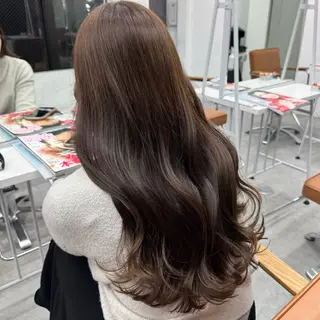 ロング カラー ヘアアレンジ ブリーチなしカラー /ベージュ/安形翔のヘアスタイル