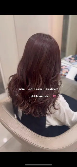 ミディアム 🎀さ こﾁ🎀のヘアスタイル