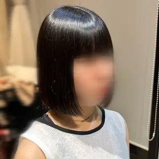 ミディアム クロスパーマ× 縮毛矯正🫧あゆみのヘアスタイル