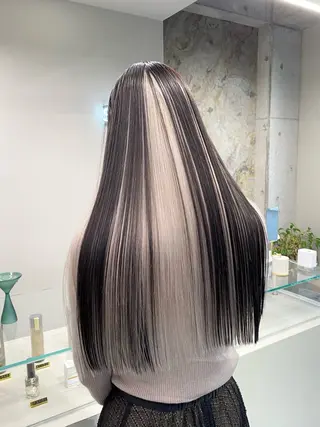 ロング カラー ヘアアレンジ 原宿・デザインカラー YUI🤍ྀིのヘアスタイル