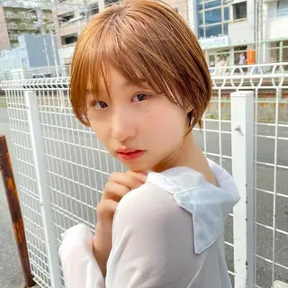 ショート カラー lab.by ioe中崎店所属・中北篤志 ショートボブのヘアスタイル