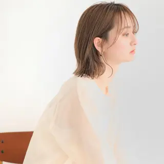 ミディアム 🎗️comoda 神戸三宮 髪質改善のヘアスタイル