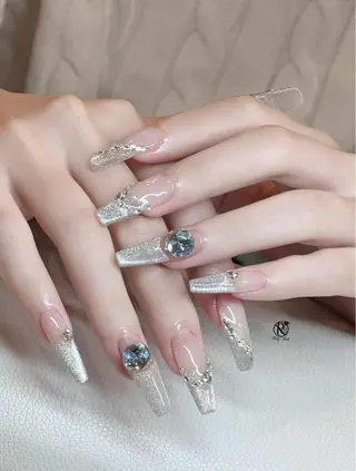 ロング ZIN RUBYNAILのネイルデザイン