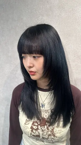 セミロング HARUKI🏔️/ メンズ/透け感カラーのヘアスタイル