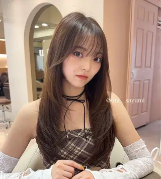 ロング カラー 韓国ヘア🦢🖤 Sayumiのヘアスタイル