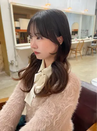 セミロング ショート/レイヤー カット/ミサキ💐のヘアスタイル