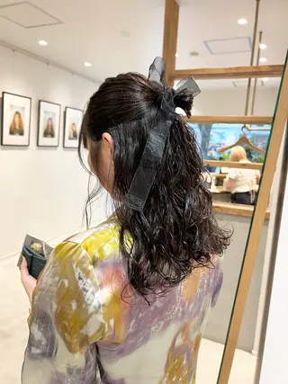 セミロング パーマ/名古屋パーマ / コデラ ナナホのヘアスタイル