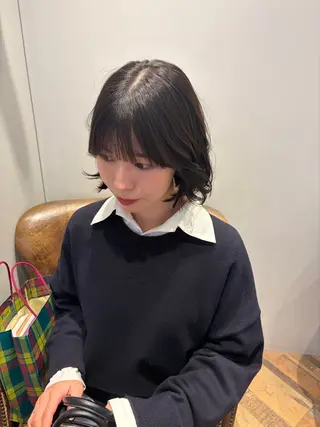 ミディアム 透明感ニュアンス 柔らかstyle🤍のヘアスタイル