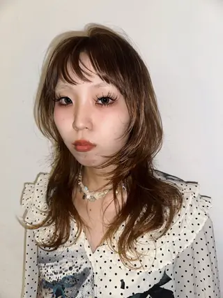 セミロング カラー 🦕しみづ あい🦕のヘアスタイル