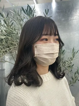 ミディアム 暖色🎀ゆるふわ☁️ MOERI 🍒のヘアスタイル
