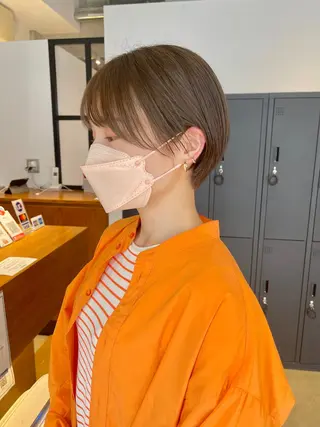 ショート カラー ショートヘア💫 ハイトーン西田拓馬のヘアスタイル