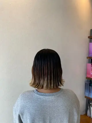 ミディアム 希優🌺ソムリエ /ブリーチ/カットのヘアスタイル