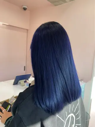 セミロング カラー 美優🦕ツヤ髪 /ハイトーン🩶のヘアスタイル