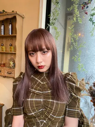 カラー 笠井 彩花のヘアスタイル
