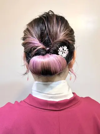 ヘアアレンジ 🤍ヘアセット.ヘア アレンジ湯山詩織🤍のヘアスタイル